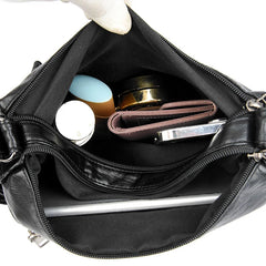 Women's Crossbody Messenger Bag High PU Leather Purse Pocket Shoulder Bag