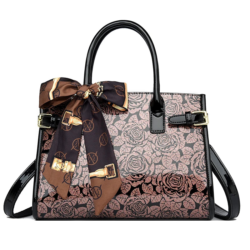 Flower Pattern Handbags Purses Ladies Shoulder Crossbody Messenger Bag Women