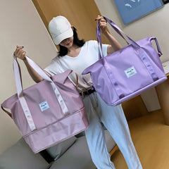 Large Capacity Foldable Travel Bag Tote Carry On Handbag Duffel