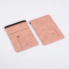 Four Seasons Casual Passport Bag PU Leather Travel Wallet