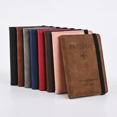 Four Seasons Casual Passport Bag PU Leather Travel Wallet