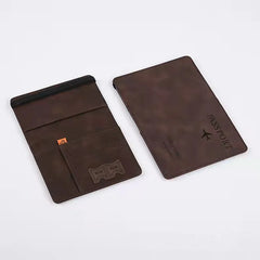 Four Seasons Casual Passport Bag PU Leather Travel Wallet
