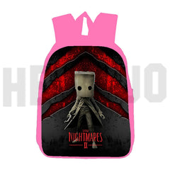 Cute Little Nightmares 2 Backpack 3D Print Canvas School Bag for Girls