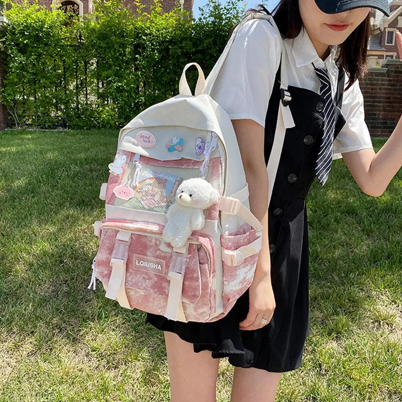 Women Backpacks High School Bags Teenage Students