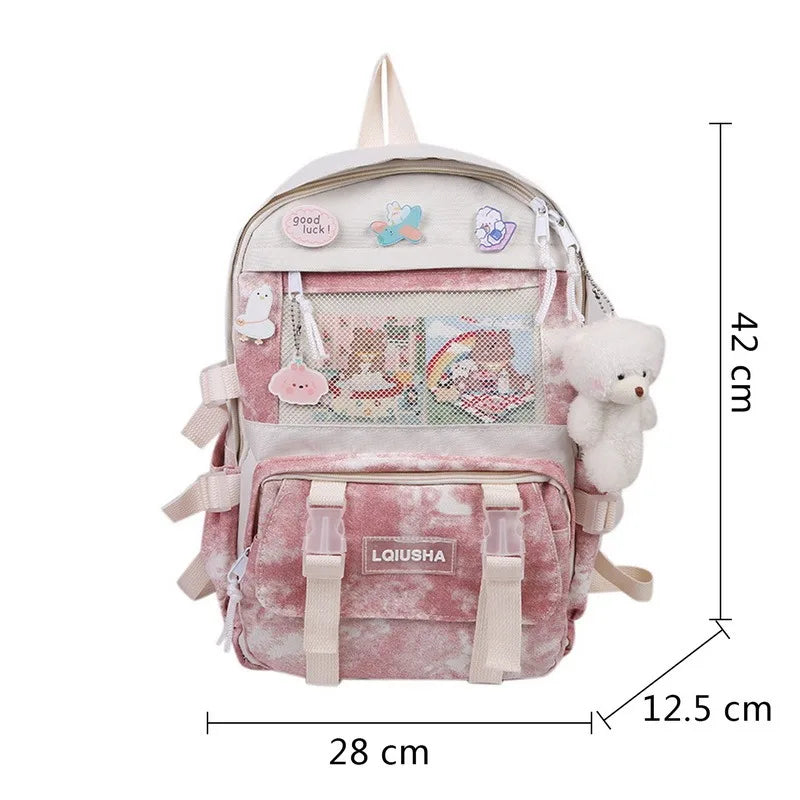 Girl Women Backpacks Unisex Travel Bags School Bags For Teenage Students