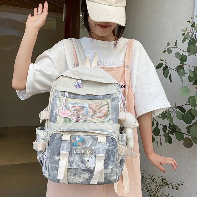 Women Backpacks High School Bags Teenage Students