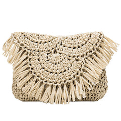 Gusure Evening Bags with Metal Handle Tassel Clutch Chain - Wedding Party