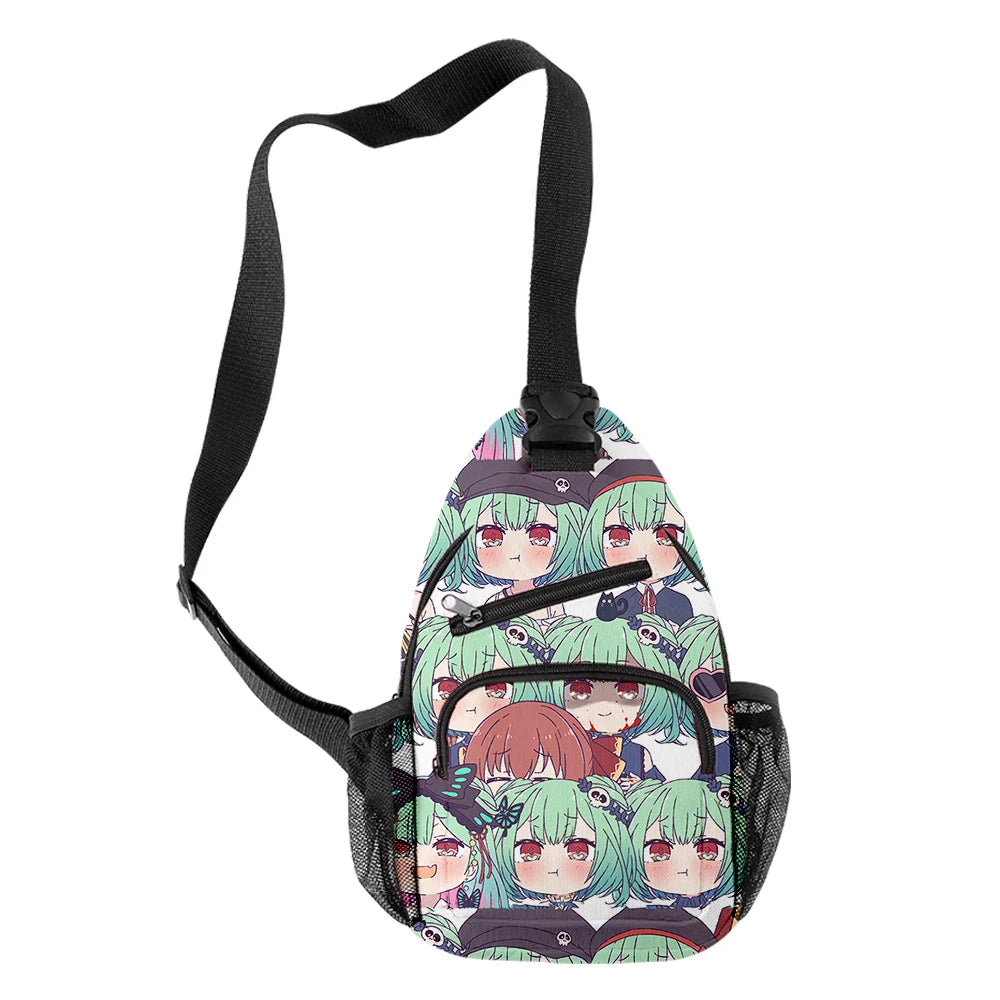 HOLOLIVE Fubuki & Rushia Outdoor Shoulder Bag Sling Chest Bag Canvas