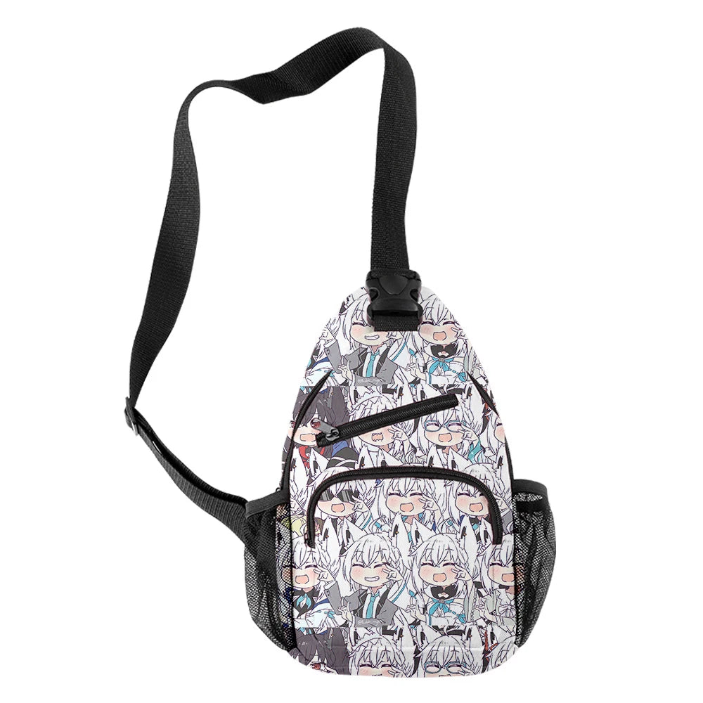 HOLOLIVE Fubuki & Rushia Outdoor Shoulder Bag Sling Chest Bag Canvas
