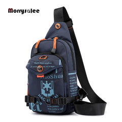 Nylon Men Chest Bag Rucksack Knapsack Famous Travel Casual Male