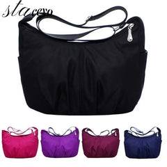 Waterproof Nylon Hobo Messenger Bag Women Crossbody Shoulder Ladies Handbag