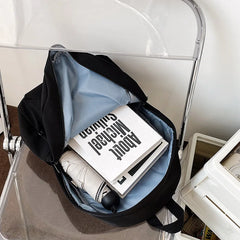 High Women Backpack Solid Shoulder Bag For Teenage Girl Children Female