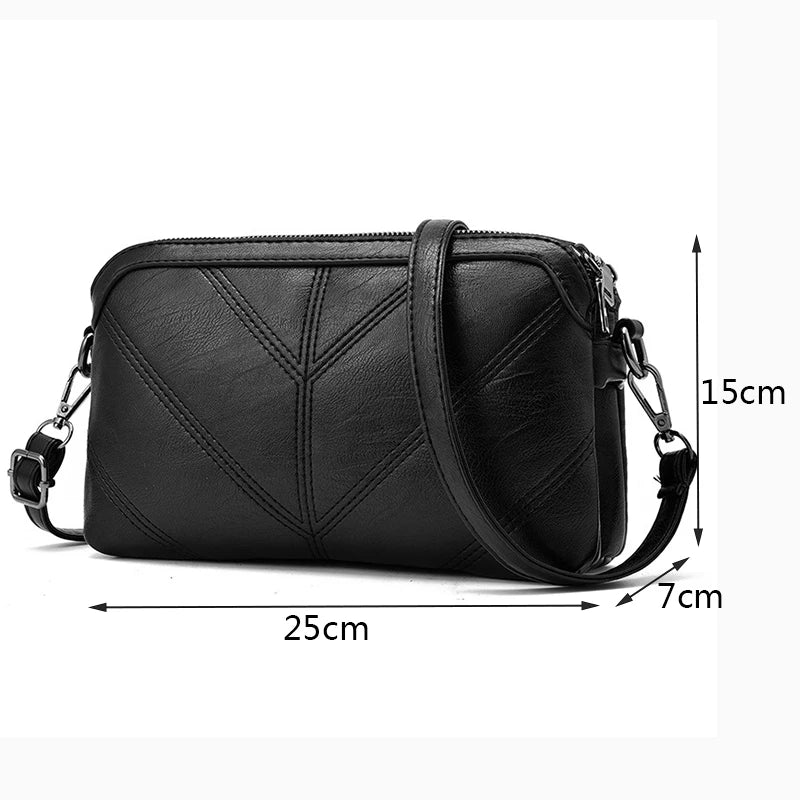 Women Messenger Bag Soft Leather Shoulder Bag Crossbody Bags