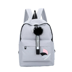Women's Canvas Backpack School Bag for Girls Rucksack Pink