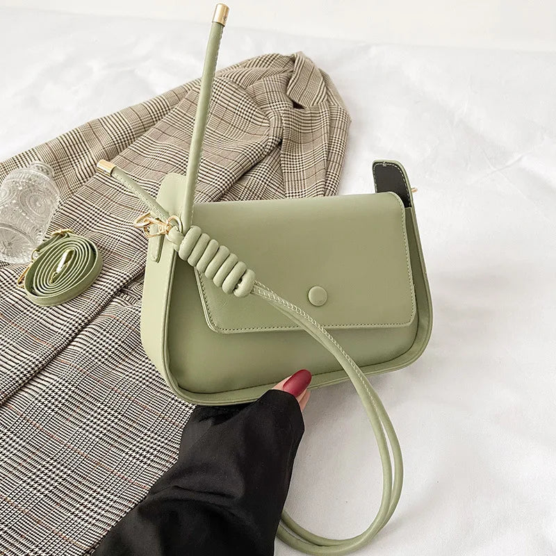 Spring Small PU Leather Crossbody Sling Bag Women's Handbag
