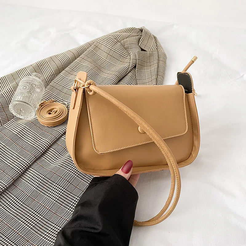 Spring Small PU Leather Crossbody Sling Bag Women's Handbag