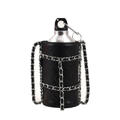 Hot Pink Water Bottle Pouch Crossbody Bag