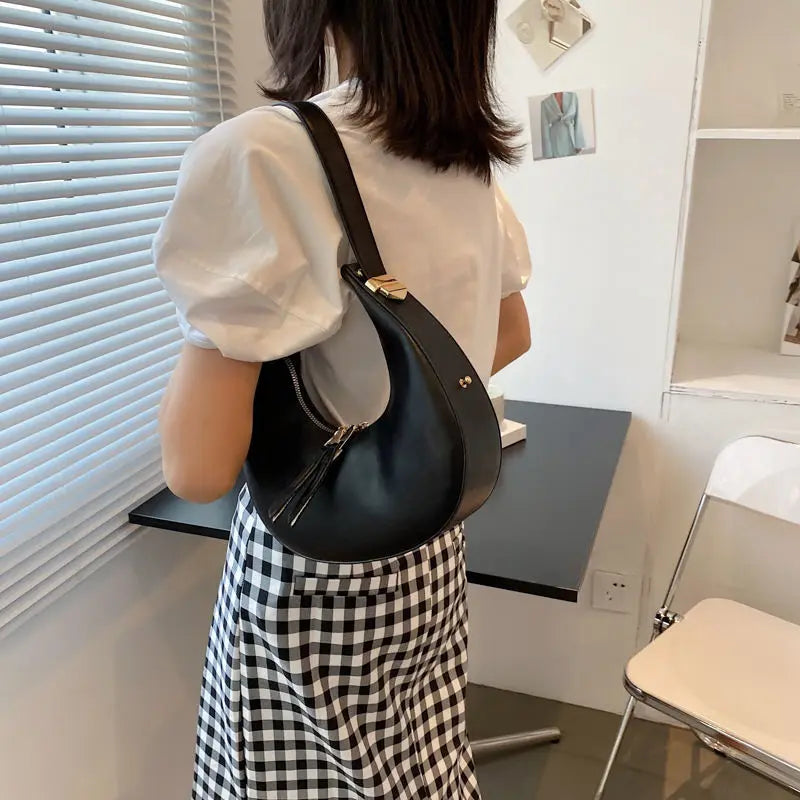 Hot Armpit Bag Women Handbags PU Leather Underarm Shoulder Bag