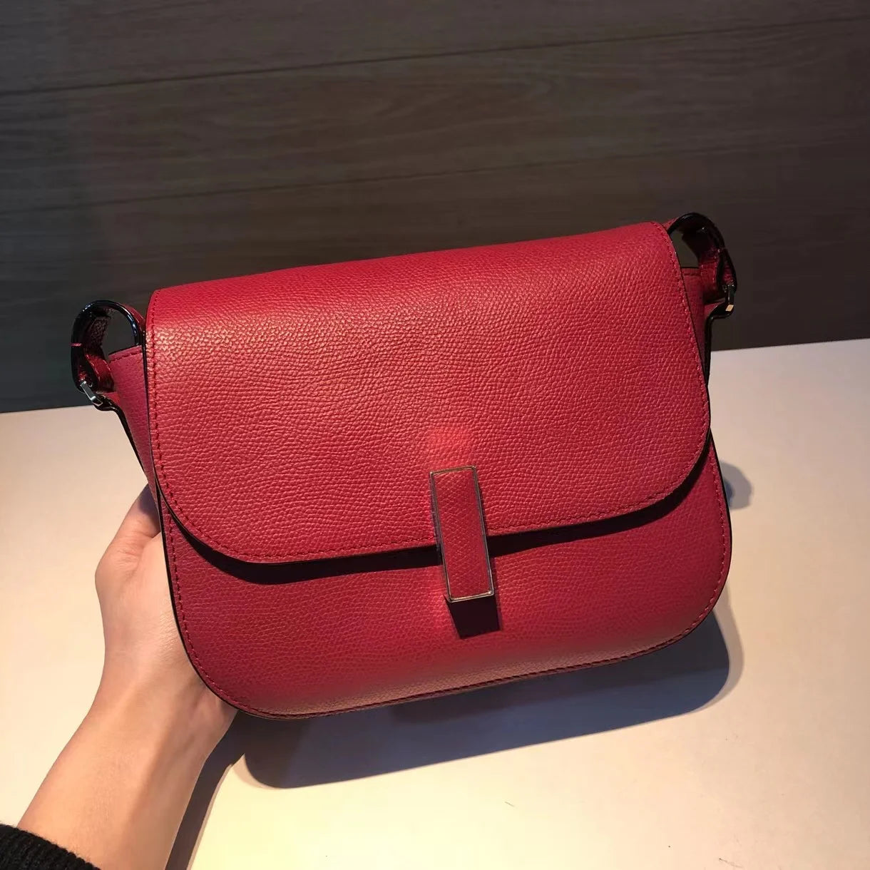 Temperament Cowhide Women's Shoulder Bag