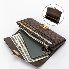 RFID Antimagnetic Zipper Women's Wallet Large Capacity Handbag