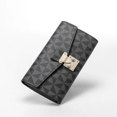 RFID Antimagnetic Zipper Women's Wallet Large Capacity Handbag