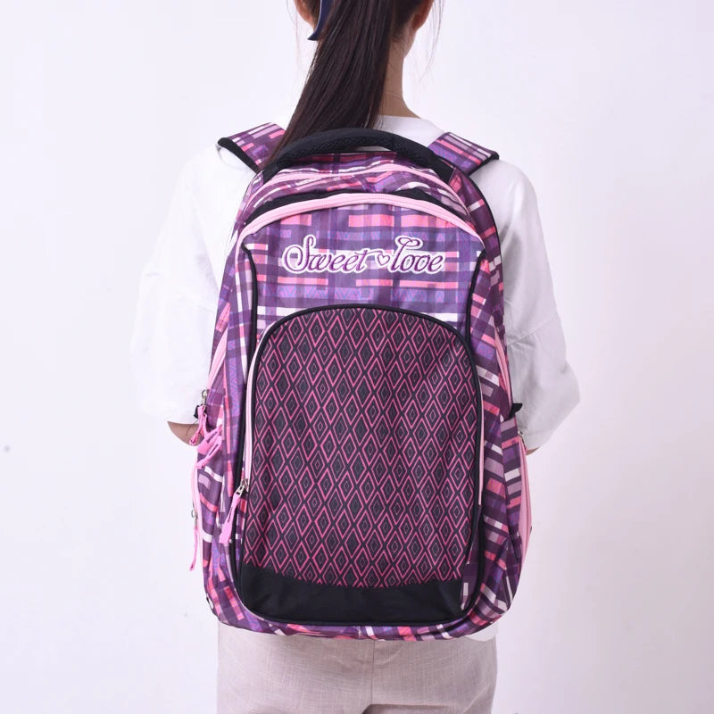 Hot Men Women Print Backpacks Mochila Rucksack Nylon Bags Retro Casual
