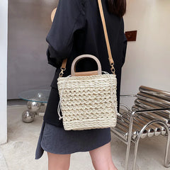 Summer Weaving Ladies Woven Beach Bag Handbag