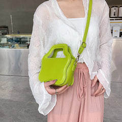 INS Women Party Small Tote Clutch Crossbody Bags Green Yellow Shoulder Bags