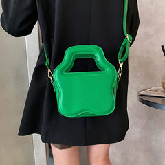 INS Women Party Small Tote Clutch Crossbody Bags Green Yellow Shoulder Bags