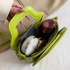 INS Women Party Small Tote Clutch Crossbody Bags Green Yellow Shoulder Bags