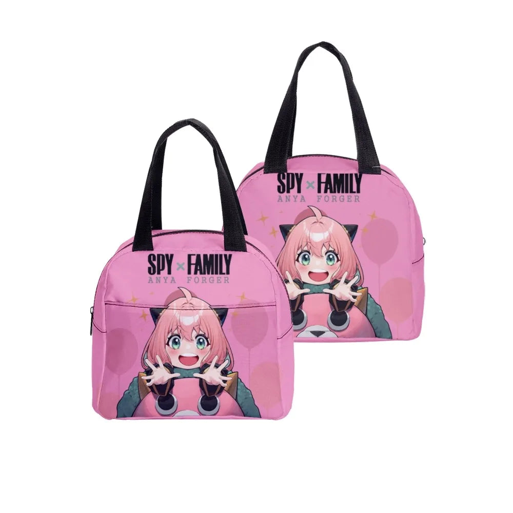 Japan Anime Spy X Family Lunch Bag Boys Girls Cartoon Handle Lunch Box