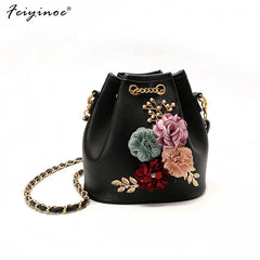 Flower Bucket Shoulder Bags Messenger Bags Small Bag Women Totes