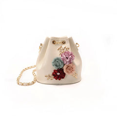 Flower Bucket Shoulder Bags Messenger Bags Small Bag Women Totes