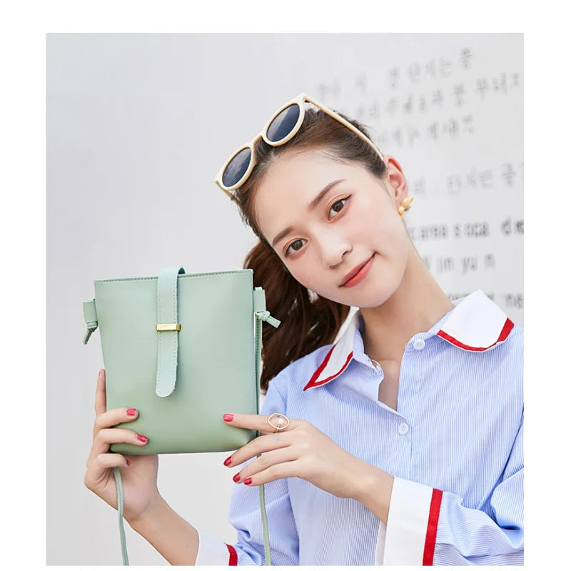 Sweet Printing Bucket Bag Large Capacity Crossbody Bag