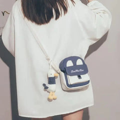 Canvas Small Square Bag Multifunctional Phone Package
