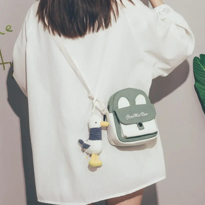 Canvas Small Square Bag Multifunctional Phone Package