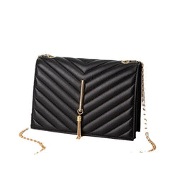 Embroidered V Pattern Pillow Bag Messenger Small Square Women's Handbag