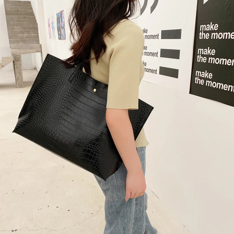 Ladies High Leather Handbag Shoulder Bag Messenger Bag