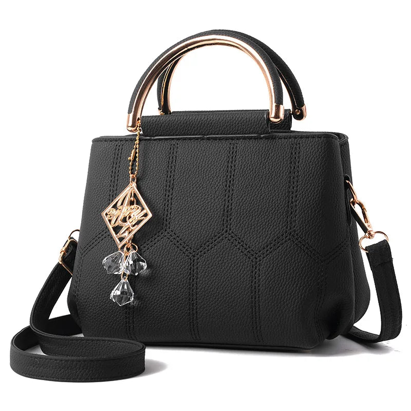 Adjustable PU Leather Shoulder Bag Strap Handbag
