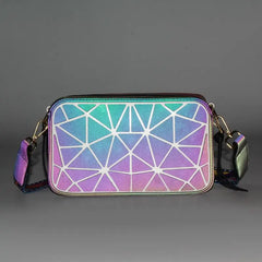 Geometric Small Shoulder Bag Crossbody Bags for Women Laser Messenger Bag