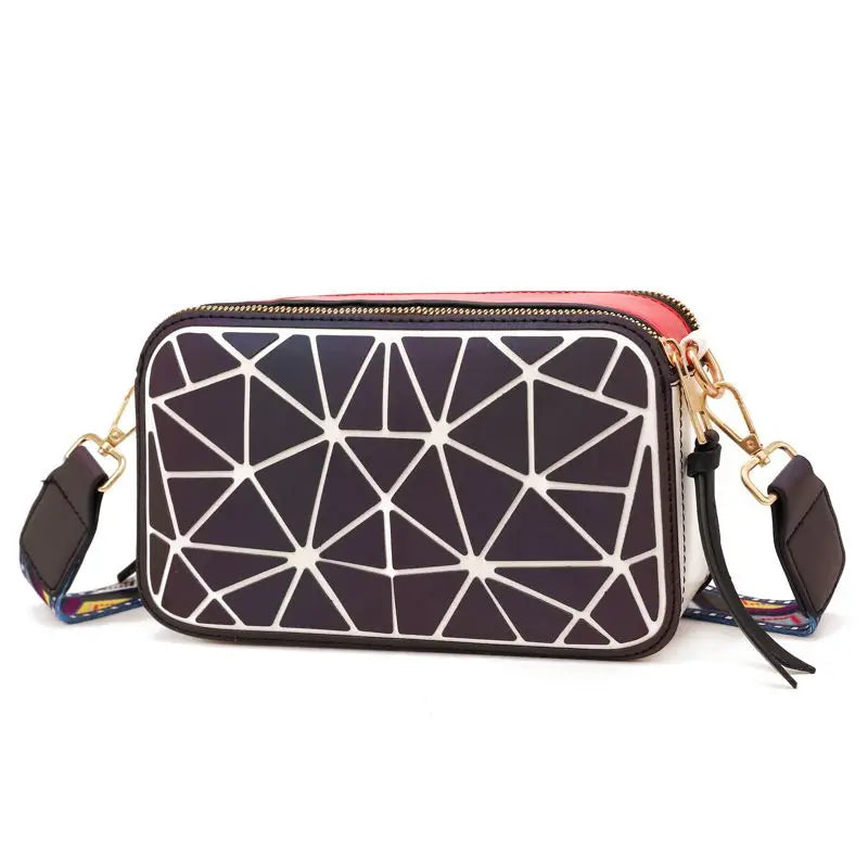 Geometric Small Shoulder Bag Crossbody Bags for Women Laser Messenger Bag