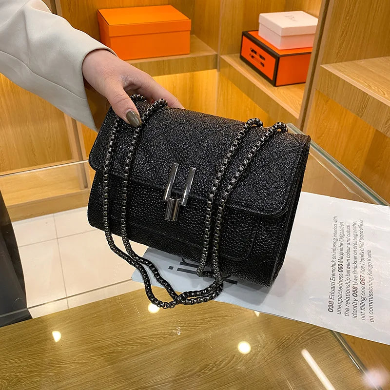 Tassel Messenger Bag for Women Rhombus Shoulder Chain Handbag