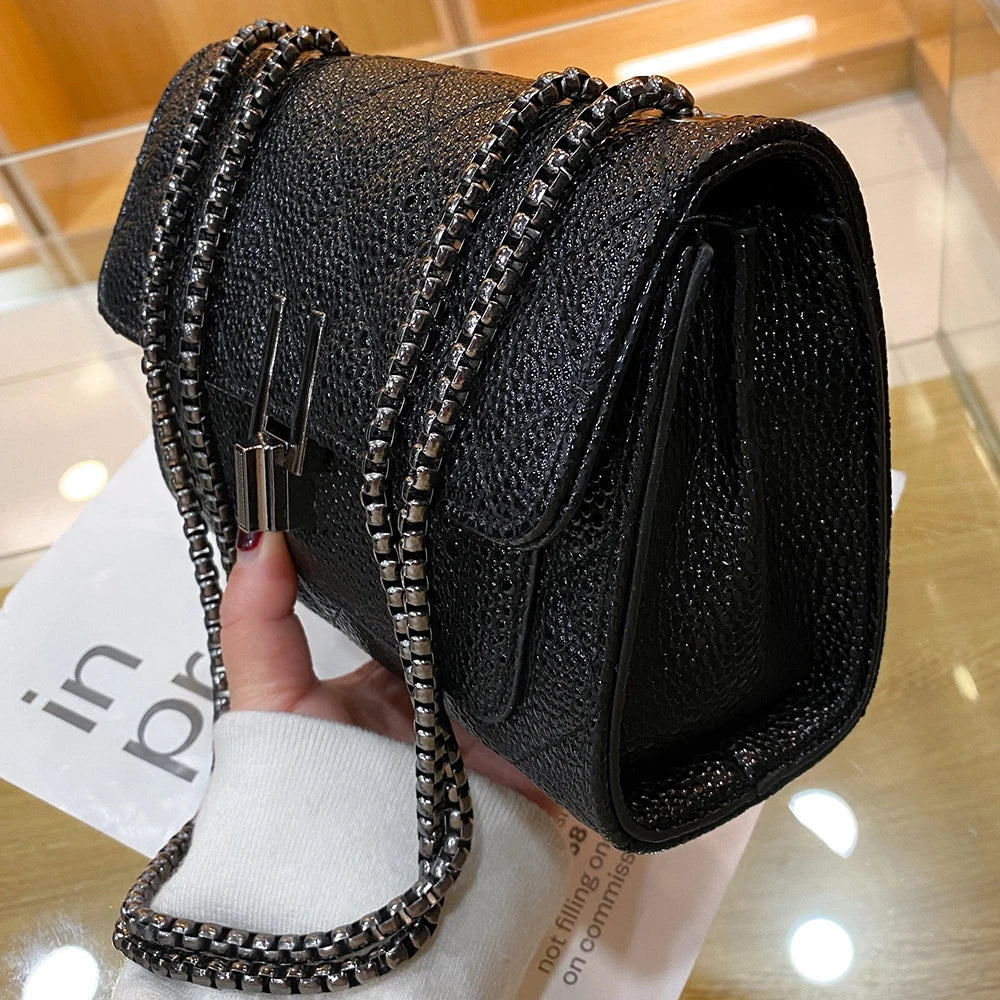 Tassel Messenger Bag for Women Rhombus Shoulder Chain Handbag