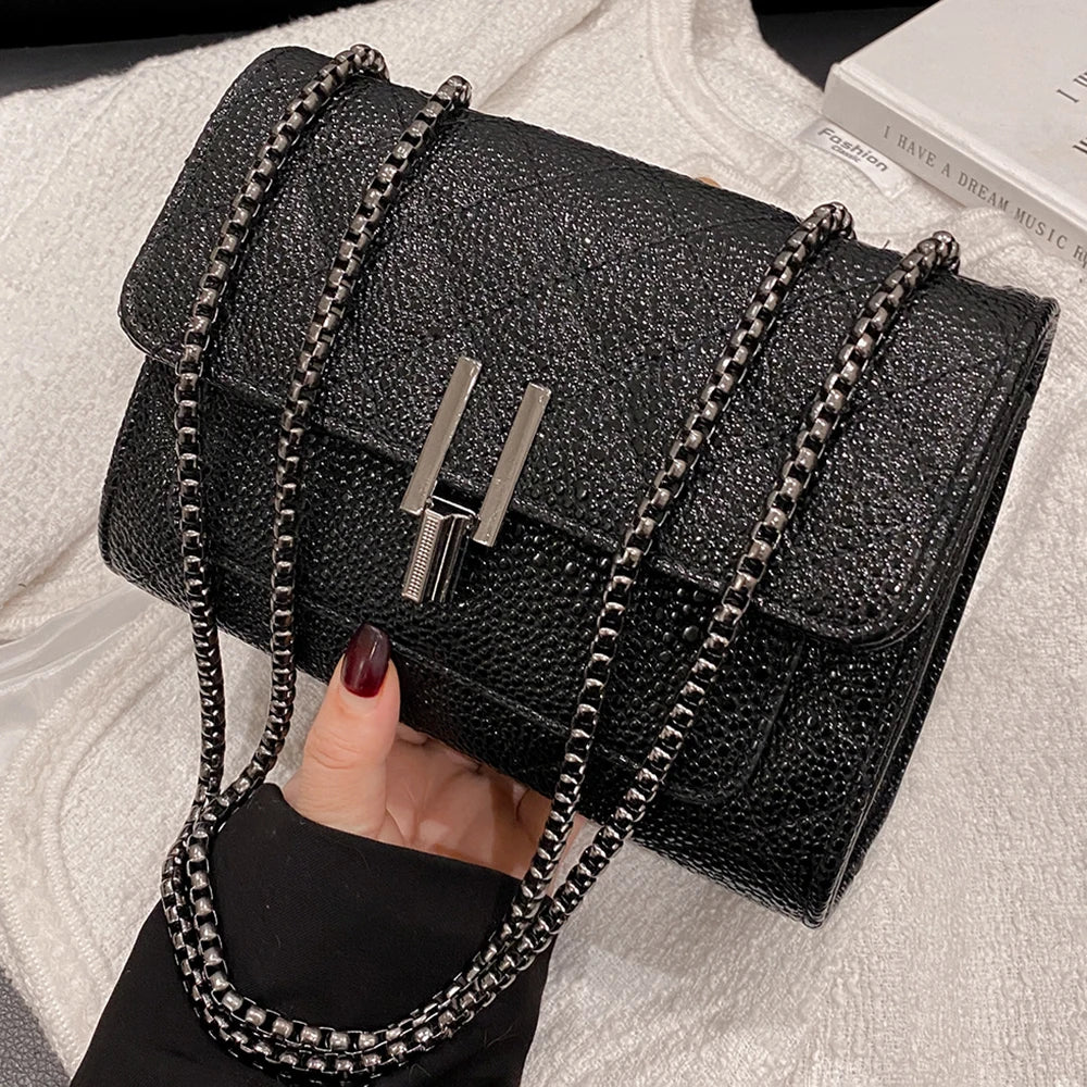 Tassel Messenger Bag for Women Rhombus Shoulder Chain Handbag
