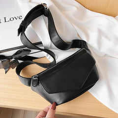 Women's Leather Waist Bag Chest Bag for Leisure Shopping