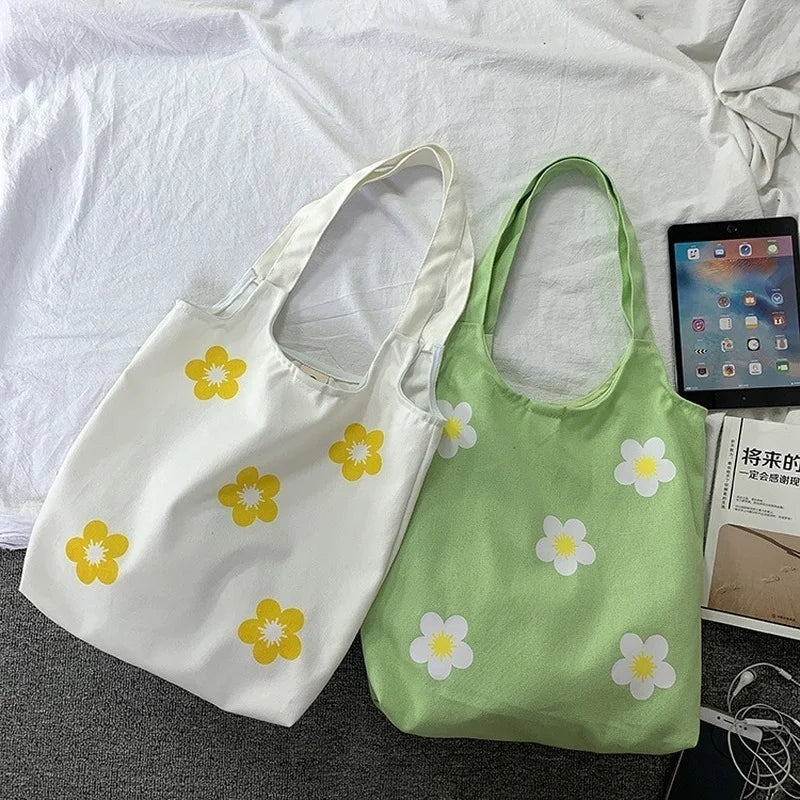 Large Canvas Shoulder Bag Handbags for Women Cotton Cloth Tote Bags