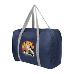 Large Capacity Folding Travel Bags Handbag Luggage Japan Cat Printed Duffle Bag