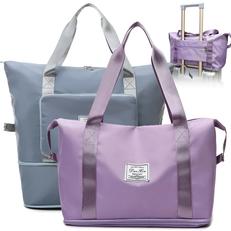 Large Folding Travel Bags Waterproof Tote Handbag Duffle Bags Women Yoga Bags