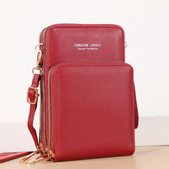 Multifunctional Women Shoulder Bag Touch Screen Messenger Mobile Phone Bag