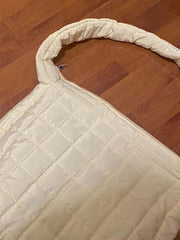 Lattice Pattern Shoulder Bag Large Capacity Tote